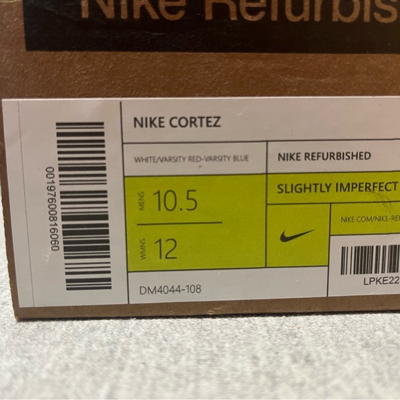 Nike Cortez White Red Varsity Blue Sneaker Men's Shoe Size 10.5 DM4044-108 - Picture 11 of 11